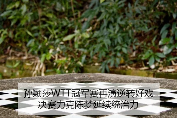 孙颖莎WTT冠军赛再演逆转好戏 决赛力克陈梦延续统治力